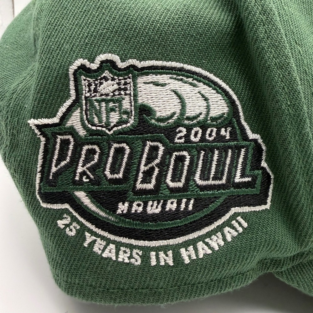 Vintage New Era Men's Kansas City Chiefs Pro Bowl 2004 Hawaii Green Snapback Hat - Picture 4 of 10